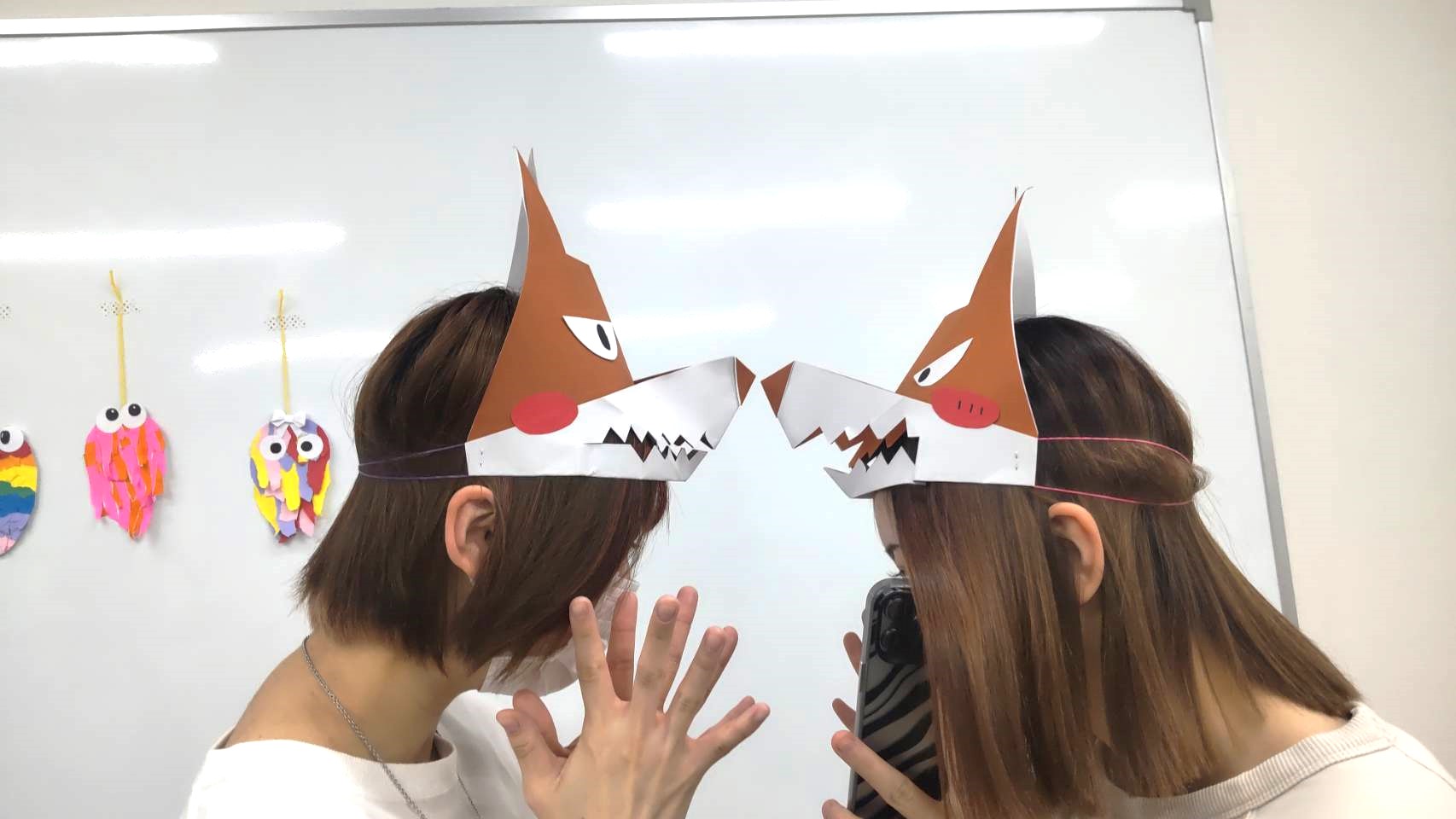 造形表現の授業でオオカミのお面をつくったよ！(^^)/ | 新着情報 | 香川県の専門学校 穴吹カレッ …