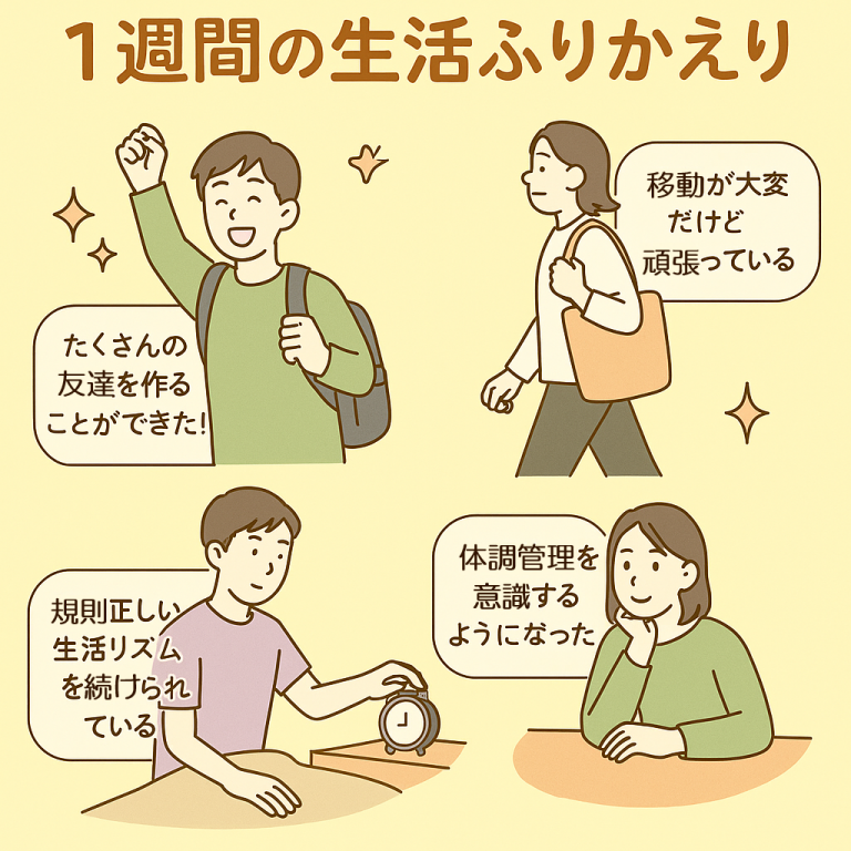 🌟新しい生活リズムに挑戦!1週間の生活ふりかえり🌟