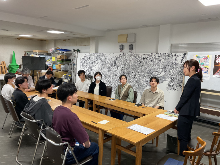 ことでん&商店街との打ち合わせの様子(企業ビジネス専攻2年)