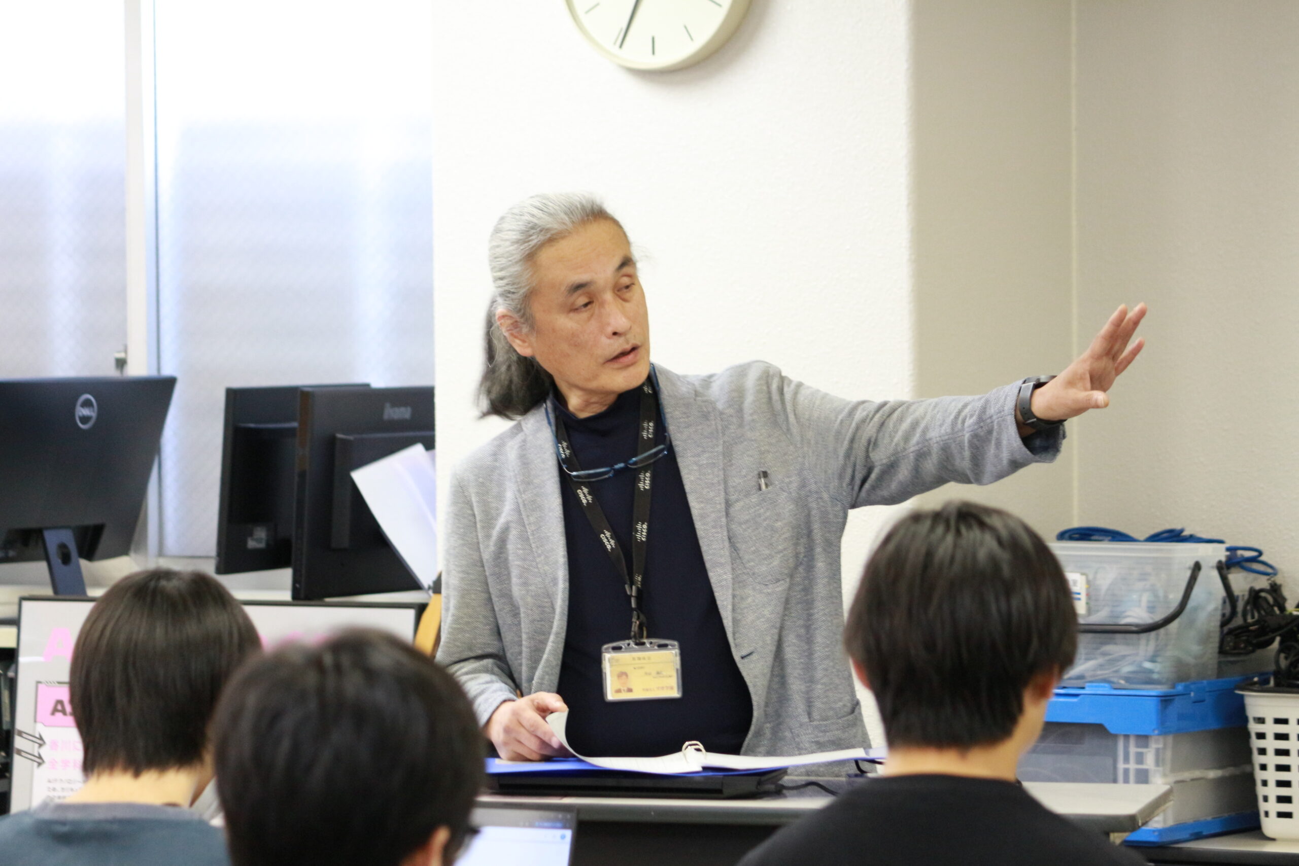 ネットワークセキュリティ学科　年生の授業に潜入！