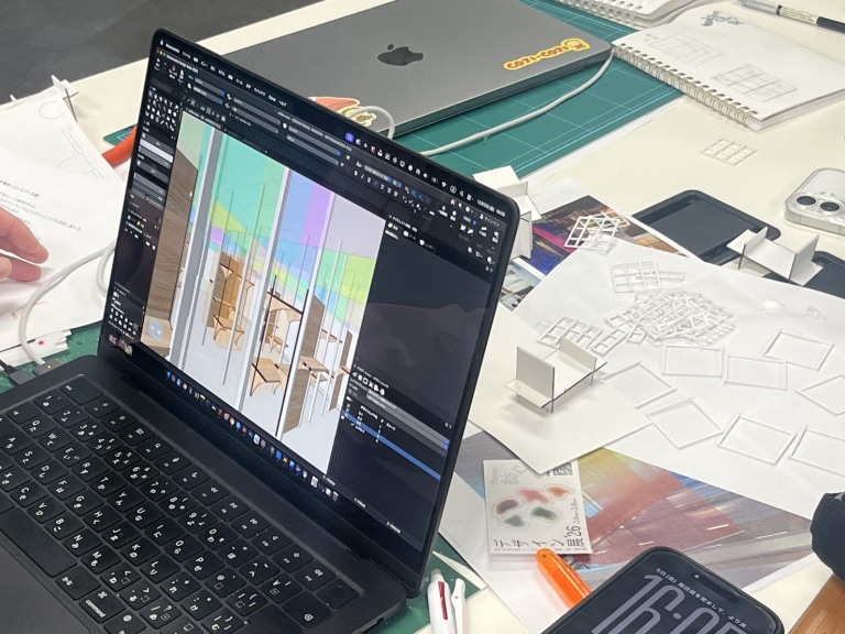 【トータルインテリア学科】卒業・修了制作課題の作品づくりに全力疾走中！
