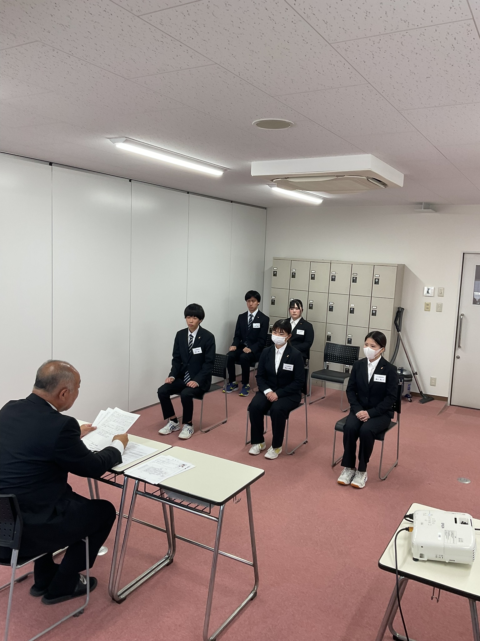 自己PR面接の様子
