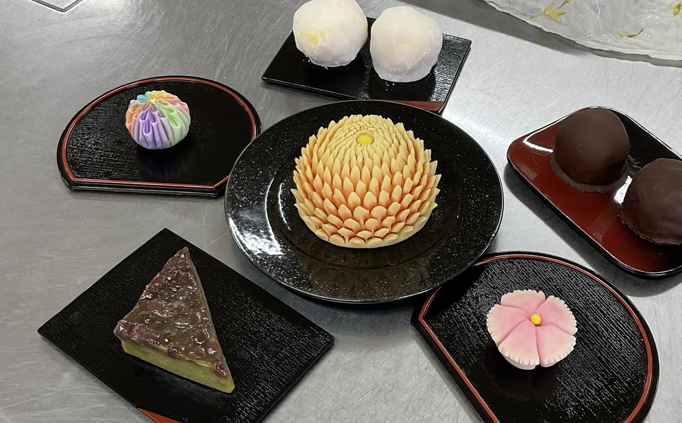 個性光る、美しい和菓子の完成