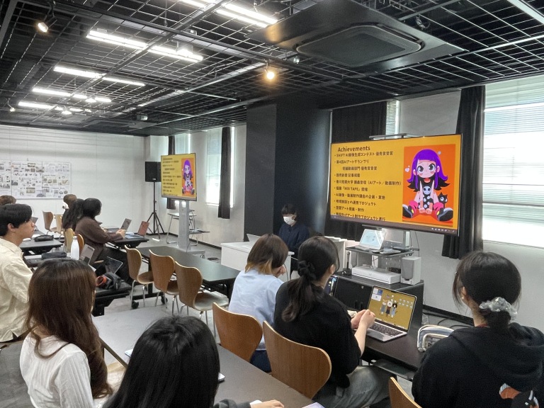 【グラフィックデザイン学科・マンガ・コミックイラスト学科・地域デザイン学科】AIアートの最前線を学ぶ特別授業を実施しました