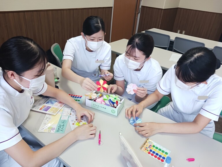 看護学科1年　基礎実習の様子