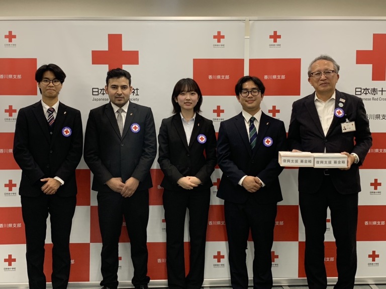 【トータルインテリア学科】学園祭のチャリティー義援金を日本赤十字社へ届けてまいりました！